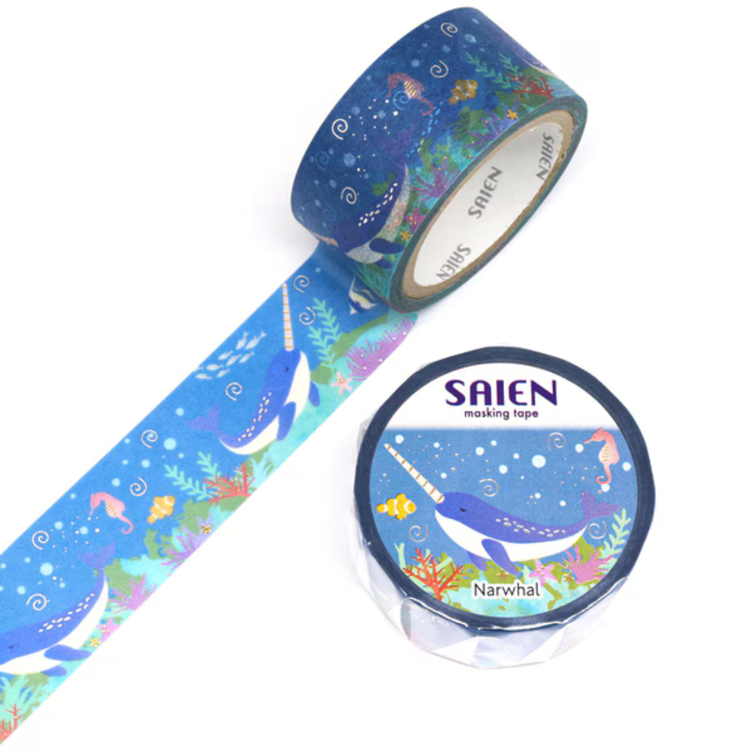 Narwhal Washi Tape - Kamiiso